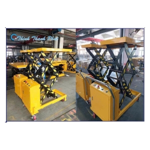 BÀN NÂNG ĐIỆN 500KG VỚI THÙNG CHỨA BÌNH ẮC QUY TIỆN LỢI