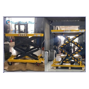 BÀN NÂNG THỦY LỰC 1000KG - NÂNG CAO 1M CHO XƯỞNG GỖ