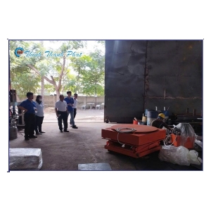 BÀN NÂNG THỦY LỰC CÓ MÂM XOAY