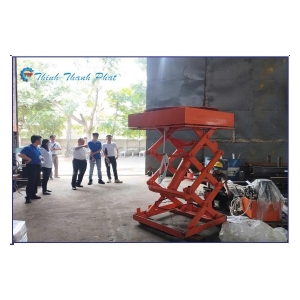 BÀN NÂNG THỦY LỰC CÓ MÂM XOAY
