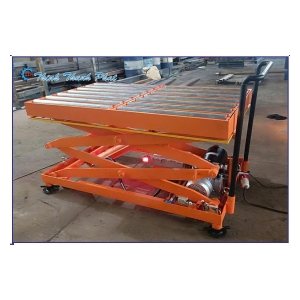 BÀN NÂNG THỦY LỰC CON LĂN