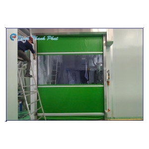 CỬA CUỐN SIÊU TỐC PVC TRONG PHÒNG SẠCH VÀ NHÀ MÁY 