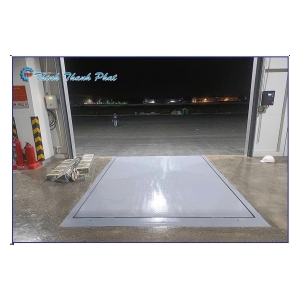 SÀN NÂNG THỦY LỰC ĐÓNG RÚT HÀNG TỪ CONTAINER - MEKONG DOCK