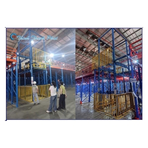 THANG NÂNG HÀNG THÉP LƯỚI BẢO VỆ
